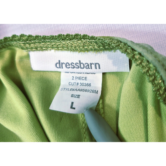 Women’s Green Tie Front Top & Floral Midi Skirt Set L Boho Cottagecore - Picture 15 of 15